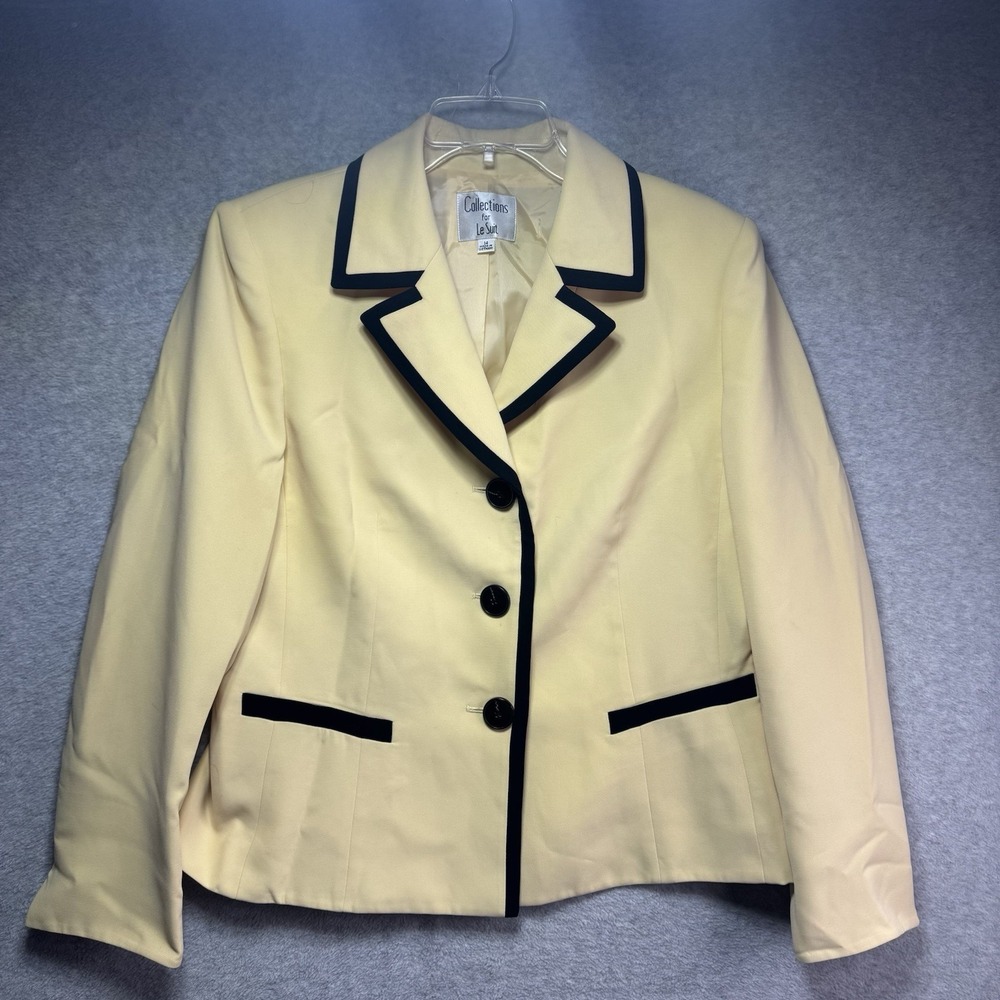 Collections For Le Suit Blazer Jacket Yellow And Black Size 14 Suit Paris NY